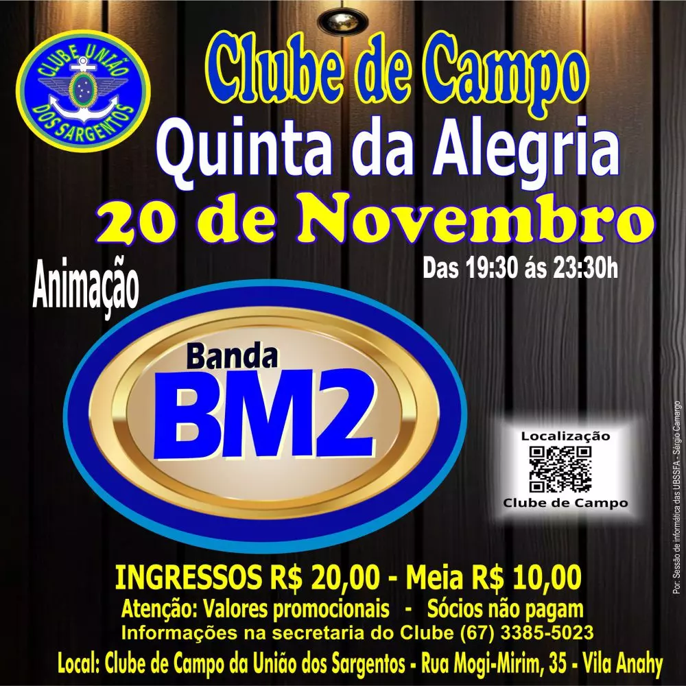 Quinta da Alegria no Clube de Campo 20/11/2025